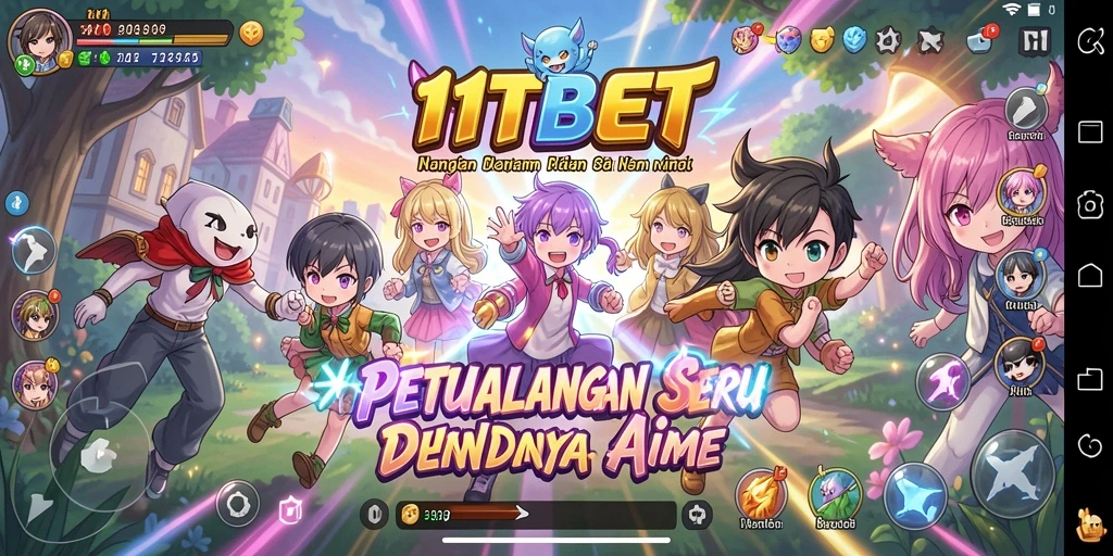 Tampilan gameplay <strong>11TBET</strong> yang penuh aksi dan karakter anime yang menarik.