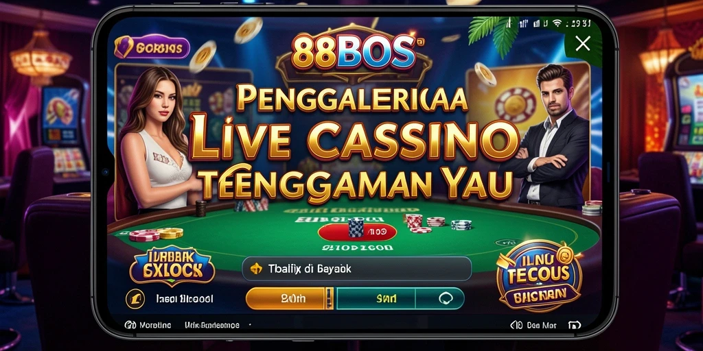 Tampilan menarik dari gameplay Live Casino di 88BOS.
