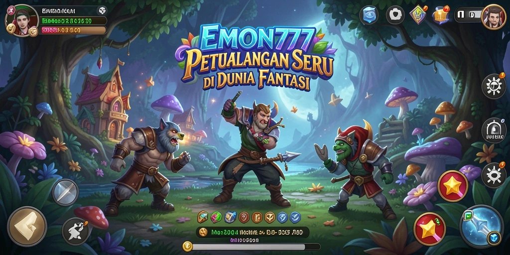 Tampilan gameplay seru EMON777 dalam petualangan yang penuh aksi.