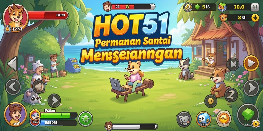 Tangkapan layar yang menunjukkan gameplay HOT51 yang menyenangkan dan interaktif.