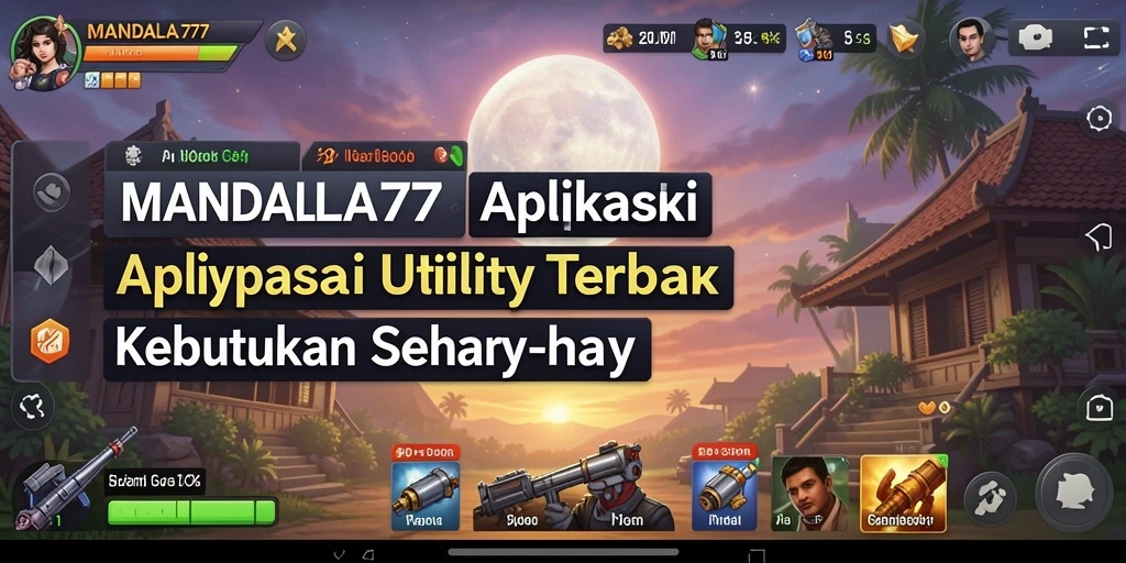 Tampilan antarmuka MANDALA77 yang menarik dan mudah digunakan.