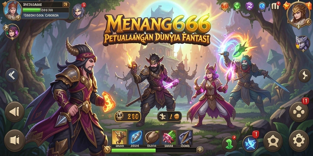 Tampilan gameplay <strong>MENANG666</strong> yang epik dengan petualangan RPG yang mengasyikkan.