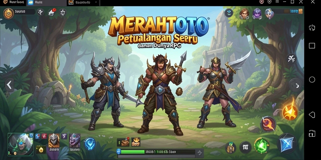 Tangkapan layar gameplay <strong>MERAHTOTO</strong> yang menampilkan aksi petualangan seru.