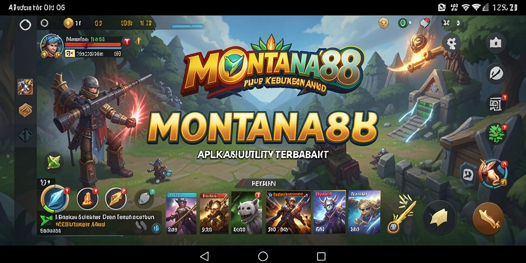 Tampilan antarmuka MONTANA88 yang sederhana dan menarik.