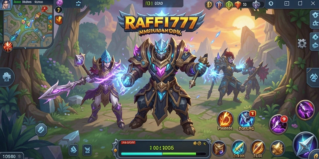 Screenshot gameplay RAFFI777 menampilkan aksi petualangan MMORPG yang seru.