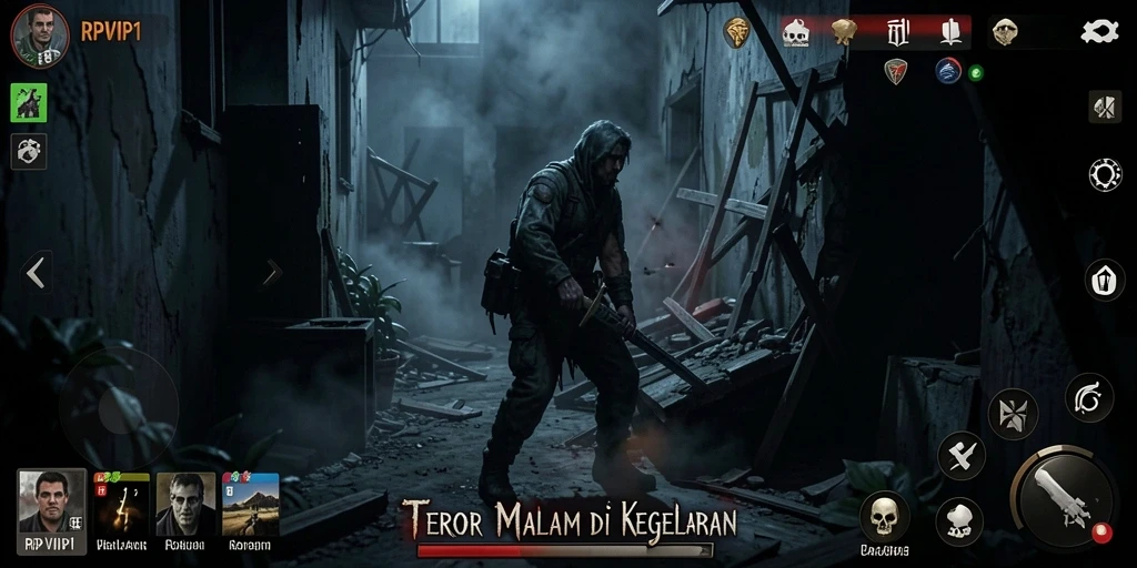 Gameplay RPVIP1 menampilkan suasana Horror yang mencekam dan menegangkan.