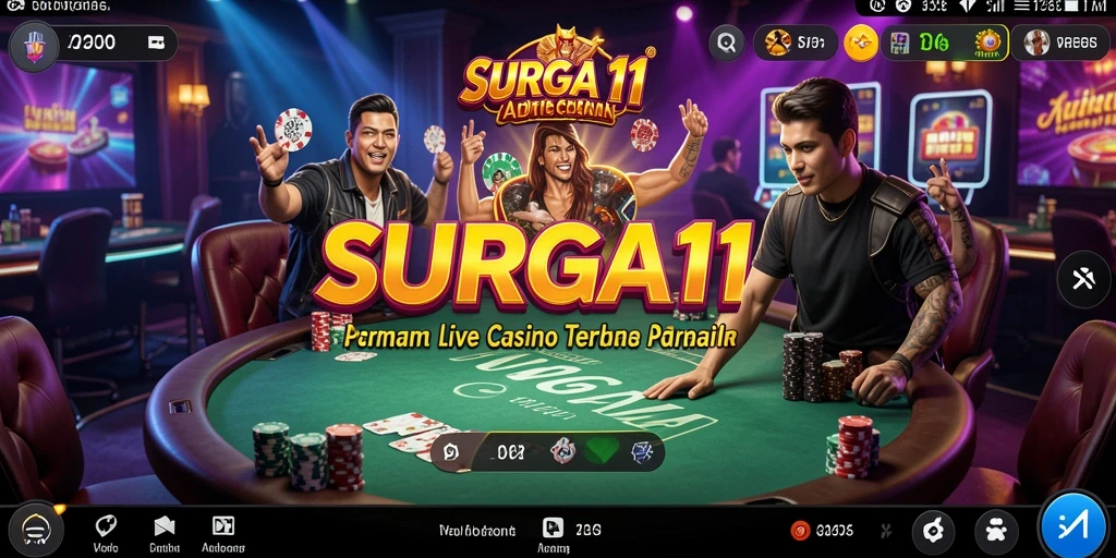 Tampilan gameplay Live Casino SURGA11 yang menarik dan interaktif.