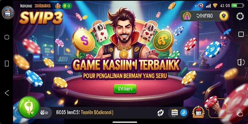 Screenshot gameplay SVIP3 yang menampilkan aksi mendebarkan di dunia Kasino.